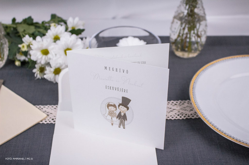 Cutie Couple XAE Collection – bélelt borítékos esküvői meghívó