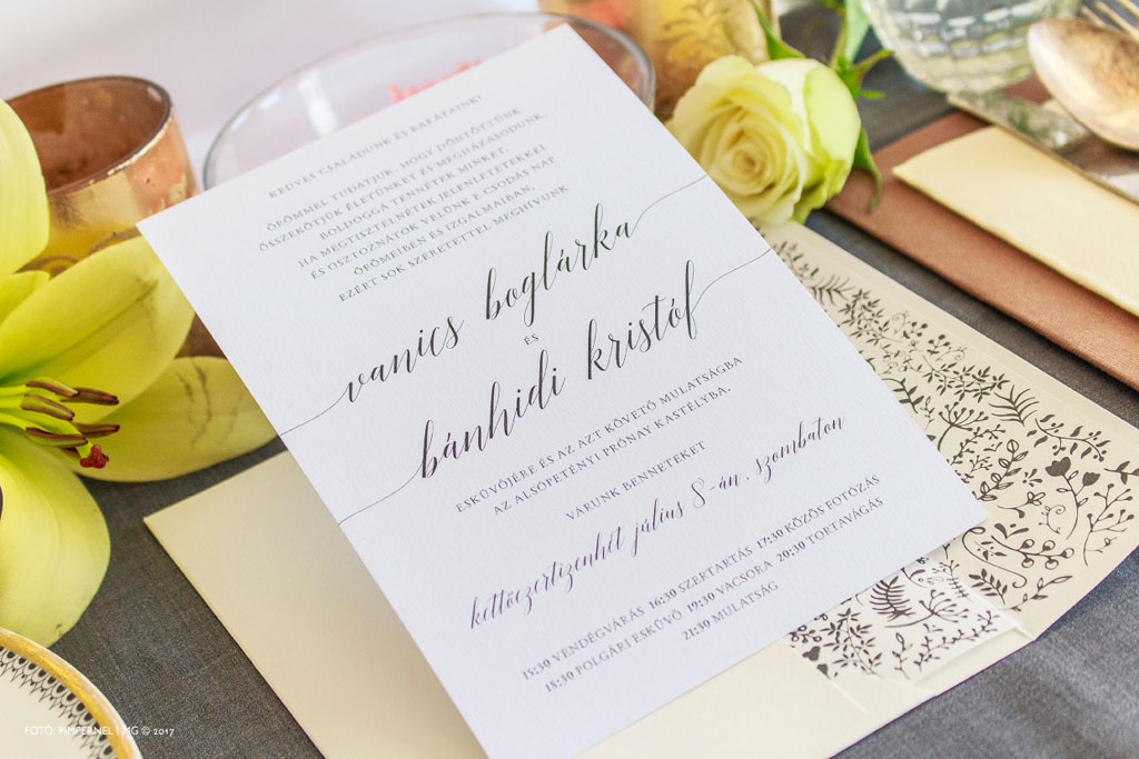 Bohemian Beauty Collection – bélelt borítékos esküvői meghívó