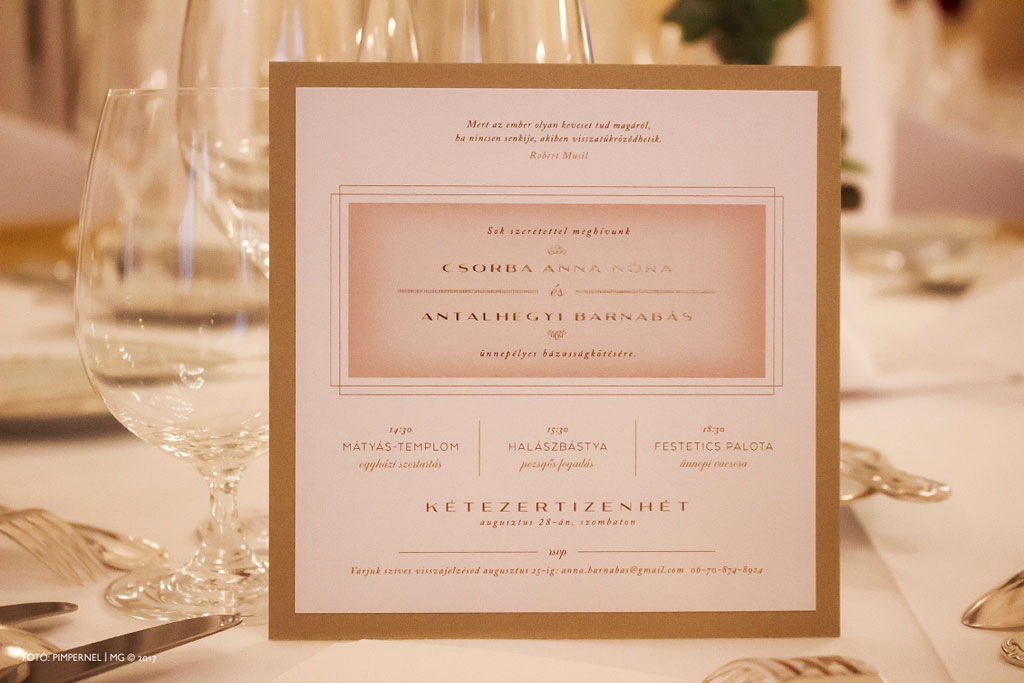 Simple Minimal Pearl Edition Collection – esküvői meghívó