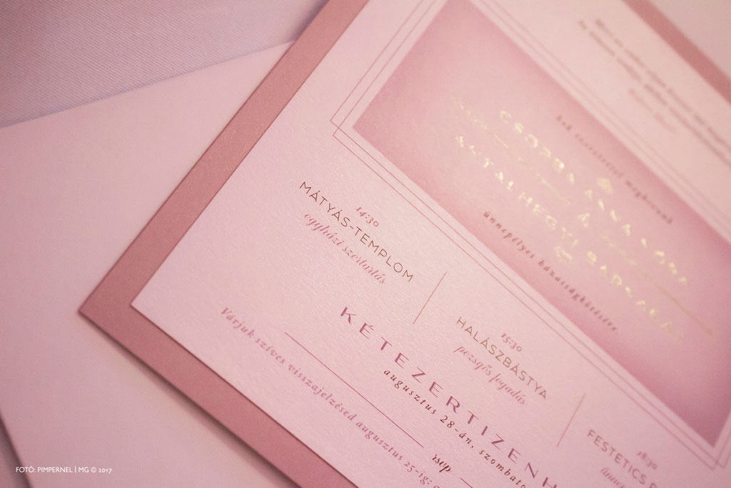 Simple Minimal Pearl Edition Collection – esküvői meghívó