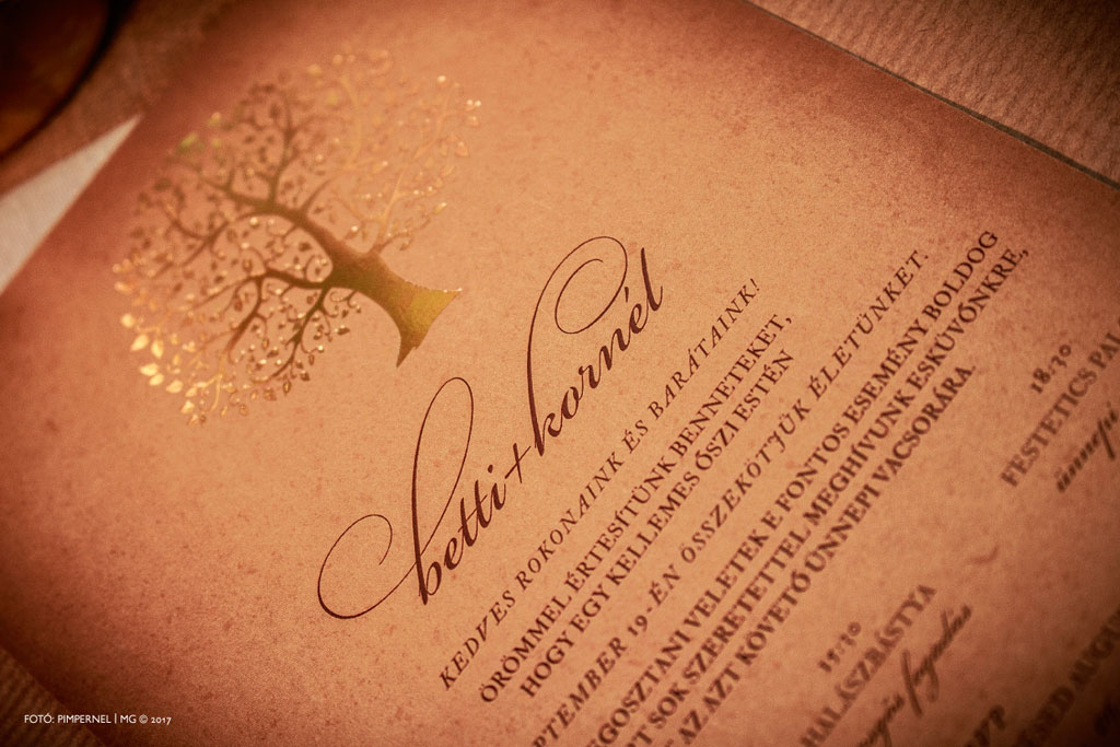 Tree Of Love 4 Autumn Edition Collection – aranyozott esküvői meghívó