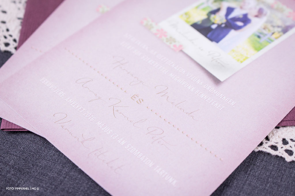 Photo & Typo Mini Collection 006 – fotós esküvői meghívó