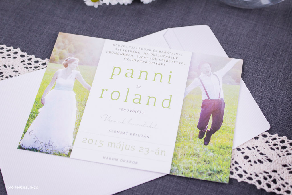 Photo & Typo Mini Collection 008- fotós esküvői meghívó