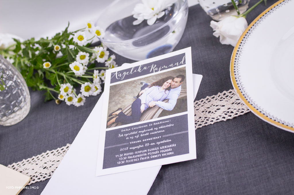 Photo & Typo Mini Collection 014 – fotós esküvői meghívó