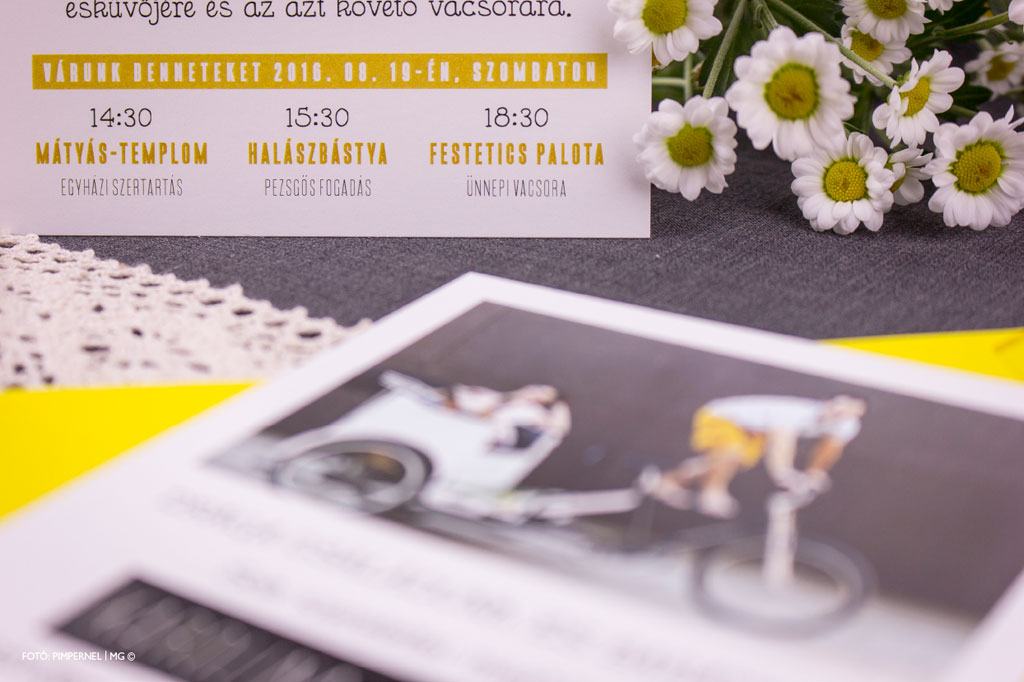 Photo & Typo Mini Collection 016- fotós esküvői meghívóe