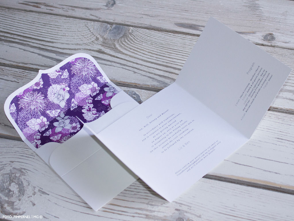 Sensual Modern Collection – bélelt borítékos esküvői meghívó