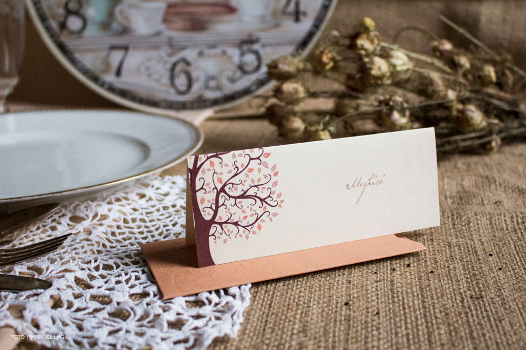 Tree of Love Collection – dombornyomott esküvői meghívó
