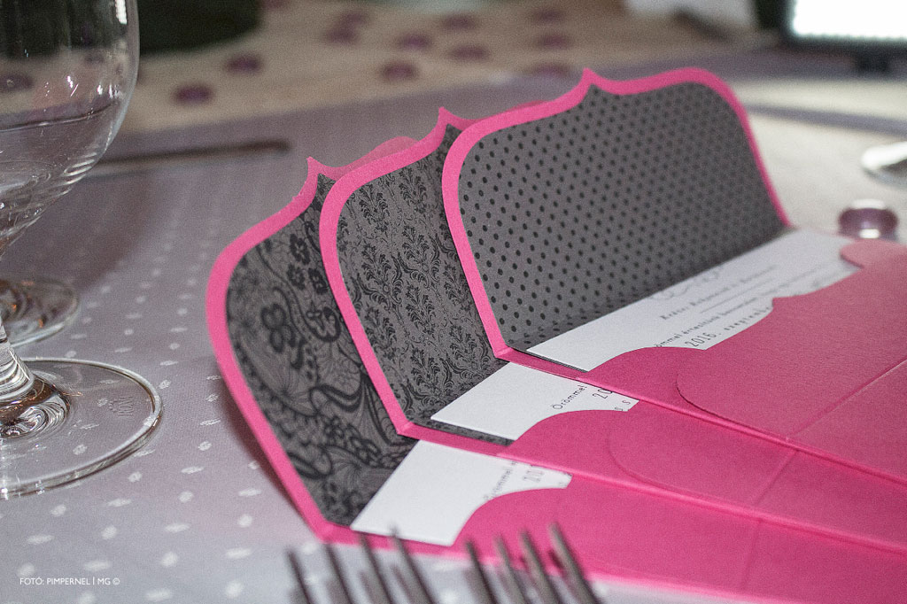 Pink Collection – bélelt borítékos esküvői meghívó