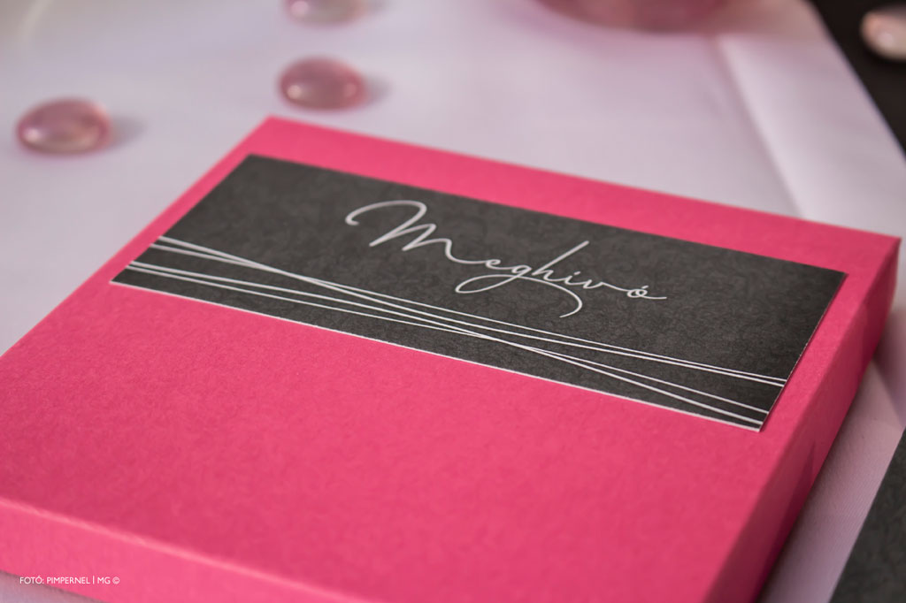 Pink Flair Collection – dobozos esküvői meghívó
