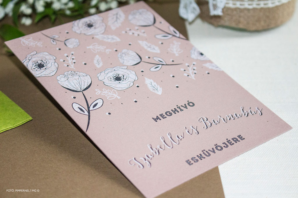 White Flower Collection – esküvői meghívó