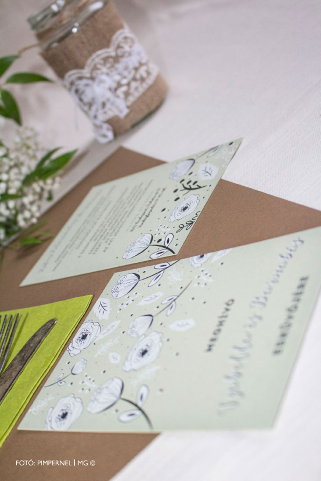 White Flower Collection – esküvői meghívó