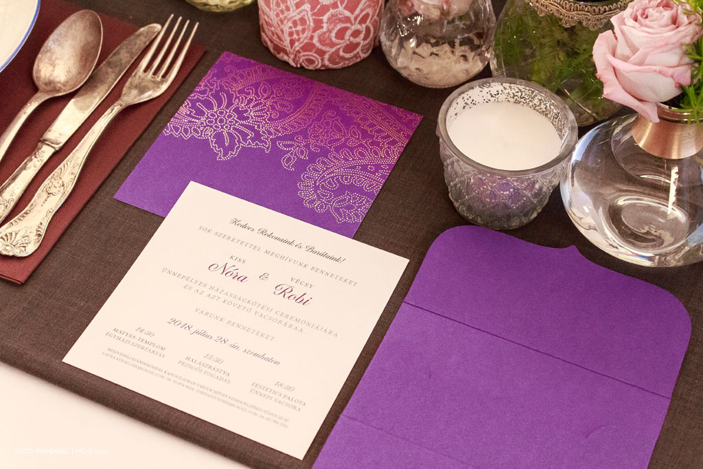 Sugarmice – Colorful Edition Collection – aranyozott esküvői meghívó